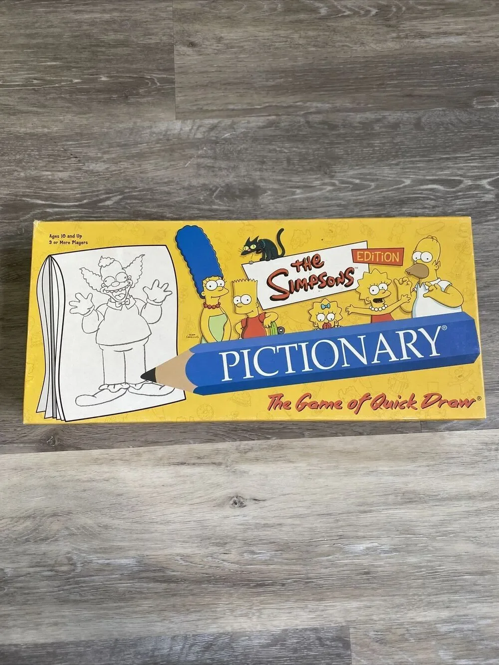 Pictionary The Simpsons Edition Board Game of Quick Draw USAopoly -READ